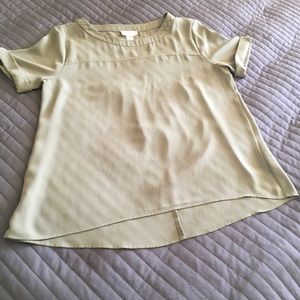 Green Flowing Loft Blouse